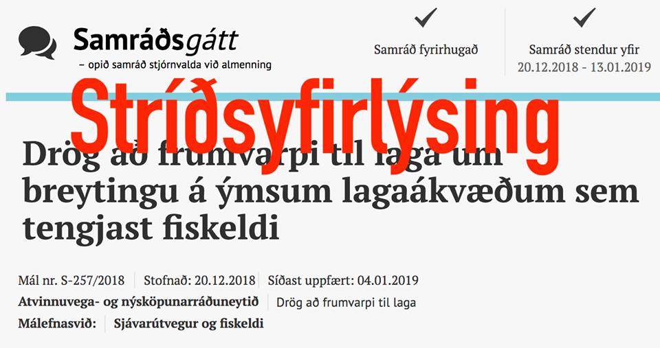Ráðherra ræðst til atlögu gegn vísindum og lífríki Íslands