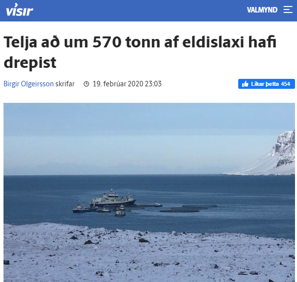 Enn hækka tölur um laxadauðann hjá Arnarlaxi: 570 tonn samkvæmt nýjustu tölum