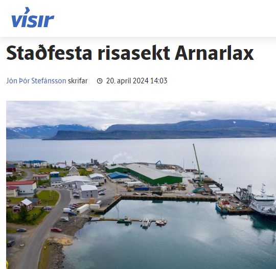 Matvælaráðuneytið staðfestir sekt Arnarlax