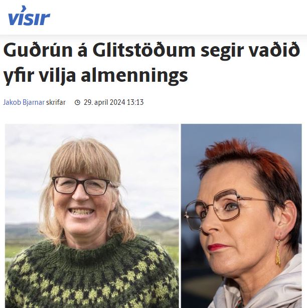 Guðrún á Glitstöðum gagnrýnir frumvarp um lagareldi