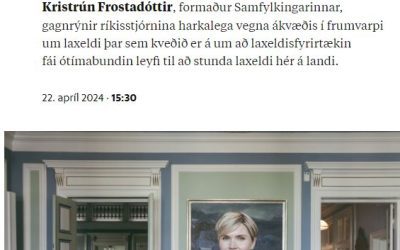 Formaður Samfylkingarinnar gagnrýnir gjafakvótaákvæði lagareldisfrumvarps ríkisstjórnarinnar