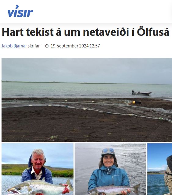 Netaveiðar á laxi í Ölfusá sagðar við það að ganga að stofninum í ánni dauðum