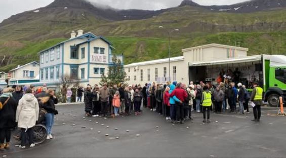 Frumsýning á baráttumyndbandi á Seyðisfirði