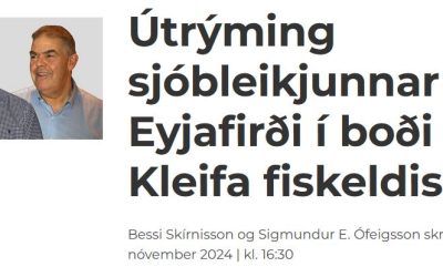 „Útrýming sjóbleikjunnar í Eyjafirði í boði Kleifa fiskeldis“ – Bessi Skírnisson og Sigmundur E. Ófeigsson skrifa